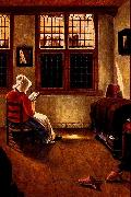 Pieter Janssens Woman Reading oil painting artist